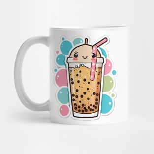 Cute Bubble Tea Cartoon Boba Drawing Mug